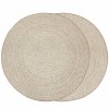 Kulatý sisalový koberec oboustranný Brussels 205580/10610 Moderní béžový (Rozměr průměr 140 cm)
