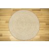Kulatý sisalový koberec oboustranný Brussels 205580/10610 Moderní béžový (Rozměr průměr 140 cm)