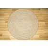 Kulatý sisalový koberec oboustranný Brussels 205580/10610 Moderní béžový (Rozměr průměr 140 cm)