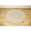 Kulatý sisalový koberec oboustranný Brussels 205580/10610 Moderní béžový (Rozměr průměr 140 cm)