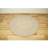 Kulatý sisalový koberec oboustranný Brussels 205580/10610 Moderní béžový (Rozměr průměr 140 cm)