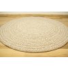Kulatý sisalový koberec oboustranný Brussels 205580/10610 Moderní béžový (Rozměr průměr 140 cm)