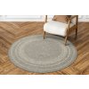 Kulatý sisalový koberec oboustranný Brussels 205670 10010 stříbrný šedý krémový 2