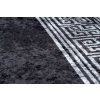 Kusový koberec pratelný MIRO 51223.807 Řecký vzor protiskluzový černý bílý