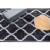 Kusový koberec pratelný MIRO 51639.806 Trellis protiskluzový černý5