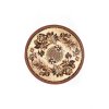 Kulatý koberec ATLAS 7192B béžový hnědý 1