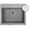 Dřez Tau jednodřezový 70 šedý1