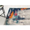 Kusový koberec DENVER G039A Abstraktní moderní modrý vícebarevný
