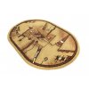 Oválný koberec ATLAS 7025B světle béžový (Rozměr 130x190 cm)