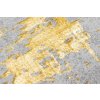 Kusový koberec abstraktní PALERMO E738A šedý zlatý (Rozměr 80x150 cm)