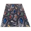 Dětský kusový koberec FLANNEL PRINTED B-605 Závodní Auta Ulice šedý (Rozměr 80x150 cm)