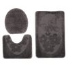 Koupelnová a wc předložka 1125 Motýl (6203) MONO 3PC Tmavě šedá