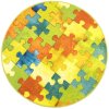 Kulatý dětský koberec Puzzle multicolor vícebarevný
