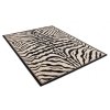Kusový koberec ATLAS J315B Zebra černý  bílý (Rozměr 60x100 cm)