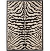 Kusový koberec ATLAS J315B Zebra černý  bílý (Rozměr 60x100 cm)