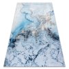 Kusový koberec vhodný k praní ANDRE 2248 Mramor abstraktní protiskluzový modrý