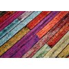 Moderní kusový koberec SALSA 0976A Desky Geometrický vícebarevný (Rozměr 140x190 cm)