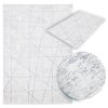 Kusový koberec Luna I Net Geometrický šedý krémový13