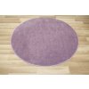 Kulatý dětský koberec Lima 2081A Jednobarevný fialový (Rozměr průměr 140 cm)