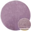 Kulatý dětský koberec Lima 2081A Jednobarevný fialový (Rozměr průměr 140 cm)
