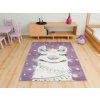 Dětský kusový koberec Lima C882B Lama fialový krémový (Rozměr 100x150 cm)
