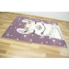Dětský kusový koberec Lima C882B Lama fialový krémový (Rozměr 100x150 cm)