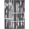 Moderní kusový koberec CHEAP T967A tmavě šedý bílý (Rozměr 120x170 cm)