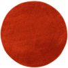 Kulatý koberec Lima 2081A Jednobarevný červený (Rozměr průměr 140 cm)