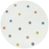 Kulatý dětský koberec Lima C275A Tečky Puntíky krémový (Rozměr průměr 140 cm)