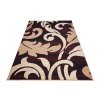 Kusový koberec CHEAP 2715B Listí béžový hnědý bordó černý1