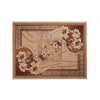 Kusový koberec ATLAS F743A Květy tmavě béžový3