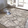 Moderní kusový koberec Panamero 25 Mramor Kámen béžový