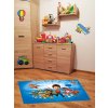 Dětský kusový koberec ultra měkký 100x150 cm - Tlapková patrola Pejsci modrý