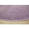 Kulatý dětský koberec Lima 2081A Jednobarevný fialový (Rozměr průměr 140 cm)
