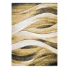 Kusový koberec FUSION 1617 Vlnky Moderní Abstraktní žlutý krémový1