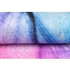 Kusový koberec pratelný TOSCANA 43860 Abstraktní moderní pogumovaný modrý fialový (Rozměr 80x150 cm)