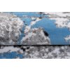 Kusový koberec moderní MAYA Q543C šedý modrý bílý (Rozměr 80x150 cm)
