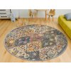 Kulatý koberec MODERN CLASSIC klasický béžový šedý199