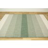Kusový koberec sisalový oboustranný Brussels 205248/10510 Pruhovaný zelený krémový