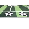 Dětský kusový koberec FLANNEL PRINTED JXH-301 Fotbalové hřiště zelený (Rozměr 80x150 cm)