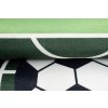 Dětský kusový koberec FLANNEL PRINTED JXH-301 Fotbalové hřiště zelený (Rozměr 80x150 cm)