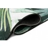 Moderní kusový koberec FLANNEL PRINTED C139D Listy zelený (Rozměr 80x150 cm)