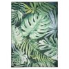 Moderní kusový koberec FLANNEL PRINTED C139D Listy zelený (Rozměr 80x150 cm)