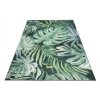 Moderní kusový koberec FLANNEL PRINTED C139D Listy zelený (Rozměr 80x150 cm)