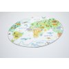 Kulatý dětský koberec KIDS 250321N Mapa Světa2