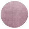 Kulatý koberec vhodný k praní jednobarevný Kamel - pink růžový (Rozměr Průměr 80 cm)