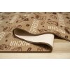 Běhoun pogumovaný Coffee 04 Popisy hnědý (Šíře 67 cm)