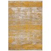 Moderní kusový koberec SPRING H171A Tmavě žlutý béžový