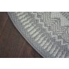 Kulatý koberec Sisal FLAT 48695 637 šedý9