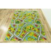 Dětský kusový koberec Uličky 12 zelený